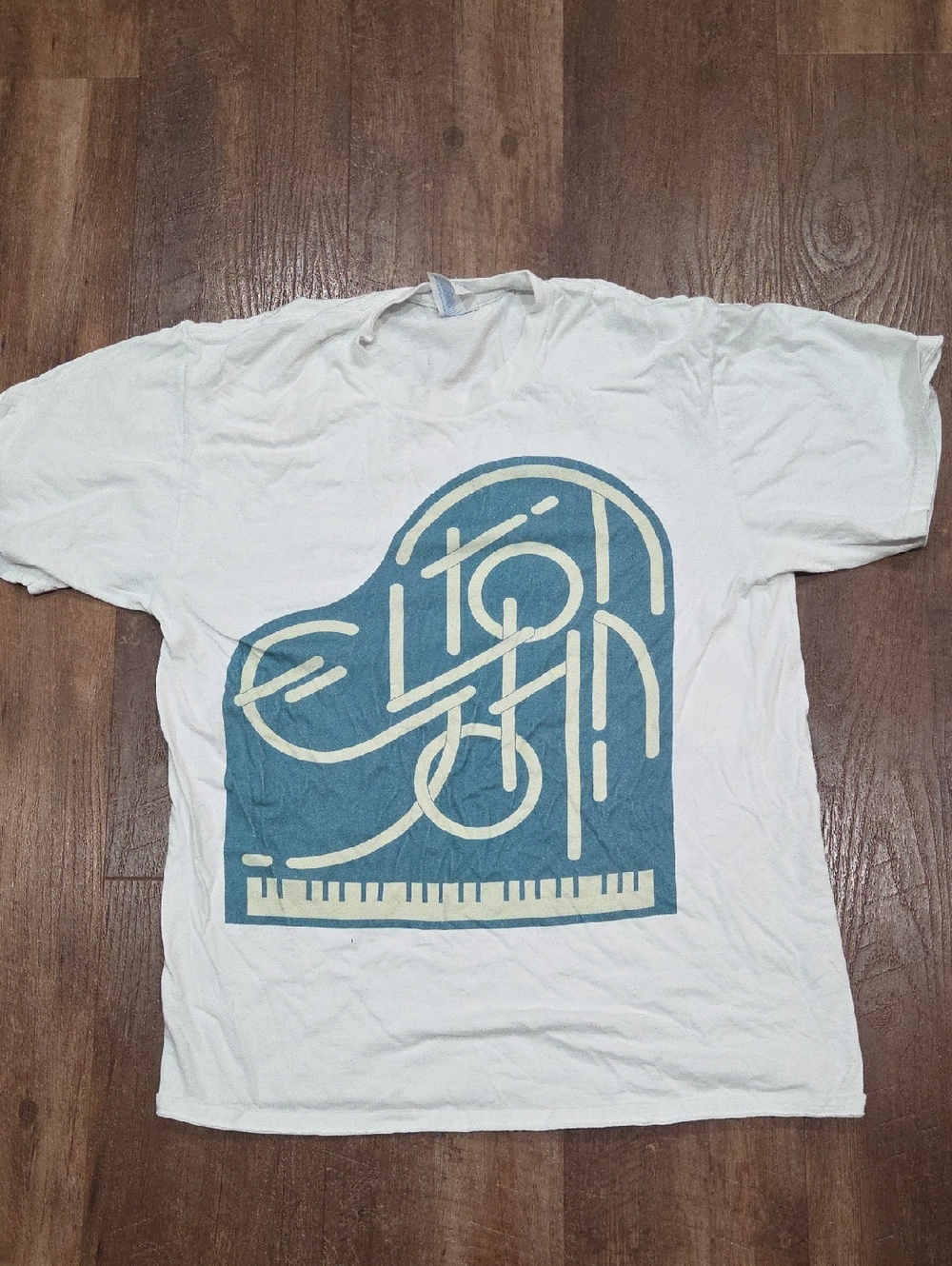 Elton John Graphic Piano Tee - Men’s Casual Shirt